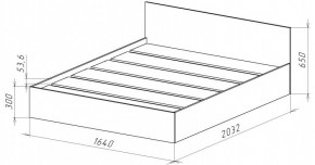 НИЦЦА-14 Кровать 1600 с настилом ЛДСП (НЦ.14) в Лабытнанги - labytnangi.ok-mebel.com | фото 3