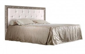 Кровать 2-х спальная(1,6 м)Тиффани Premium черная/серебро с мягким элементом со стразами с подъемным механизмом (ТФКР-2[3][7](П) в Лабытнанги - labytnangi.ok-mebel.com | фото 1