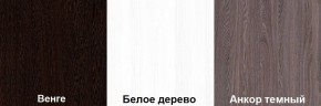 Кровать-чердак Пионер 1 (800*1900) Белое дерево, Анкор темный, Венге в Лабытнанги - labytnangi.ok-mebel.com | фото 3