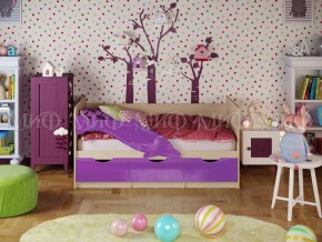 ДЕЛЬФИН-1 Кровать 1800 (Фиолетовый металлик) в Лабытнанги - labytnangi.ok-mebel.com | фото