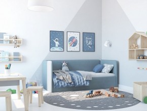 Кровать-диван Leonardo 160*70 (Голубой) + боковина в Лабытнанги - labytnangi.ok-mebel.com | фото 5