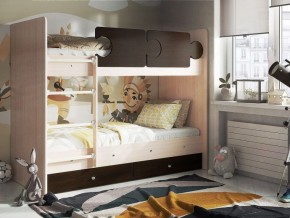Кровать двухъярусная "Тетрис" (щиты) с бортиками + ящики в Лабытнанги - labytnangi.ok-mebel.com | фото 3