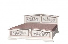ЕЛЕНА Кровать из массива 1400 (Дуб Молочный) в Лабытнанги - labytnangi.ok-mebel.com | фото