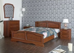 ЕЛЕНА Кровать из массива 1800 (Орех) в Лабытнанги - labytnangi.ok-mebel.com | фото 2