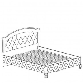 Кровать с обивкой №490 Марлен (1800) Кремовый белый в Лабытнанги - labytnangi.ok-mebel.com | фото 2