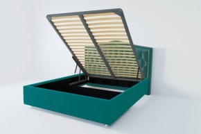 Кровать Нягань с ПМ 1200 (велюр бирюзовый) в Лабытнанги - labytnangi.ok-mebel.com | фото