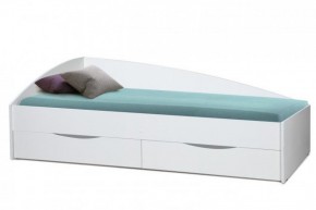 Кровать одинарная "Фея - 3" асимметричная 1900х800 (белая) в Лабытнанги - labytnangi.ok-mebel.com | фото
