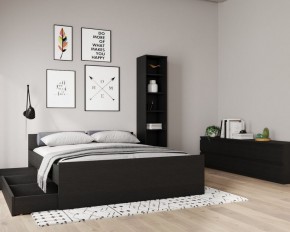 Кровать ОРИОН двухспальная с ортопедическим основанием 160х200, цвет Дуб Венге в Лабытнанги - labytnangi.ok-mebel.com | фото 3