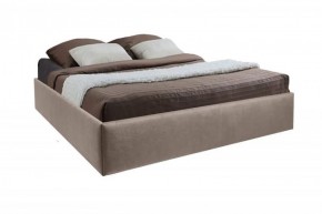 Кровать Подиум с ПМ 1400 (велюр серый) в Лабытнанги - labytnangi.ok-mebel.com | фото