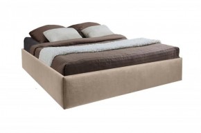 Кровать Подиум с ПМ 1400 (велюр светло-серый) в Лабытнанги - labytnangi.ok-mebel.com | фото 2