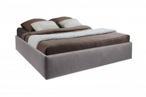 Кровать Подиум с ПМ 1600 (велюр темно-серый) в Лабытнанги - labytnangi.ok-mebel.com | фото