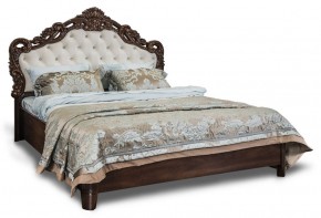 Кровать с мягким изголовьем "Патрисия", ламели (1600) караваджо в Лабытнанги - labytnangi.ok-mebel.com | фото