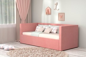 Кровать с ПМ (арт.030) (с/м 900*2000мм) (б/матр), ткань розовая в Лабытнанги - labytnangi.ok-mebel.com | фото