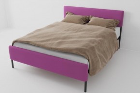 Кровать Стандарт Мини с ортопедическим основанием 800 (велюр розовый) в Лабытнанги - labytnangi.ok-mebel.com | фото 1