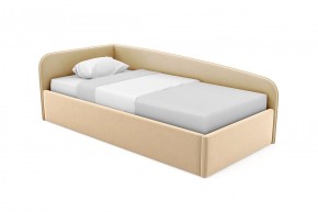 Кровать угловая Лэсли интерьерная +настил ДСП (90х200) 1 кат. ткани в Лабытнанги - labytnangi.ok-mebel.com | фото