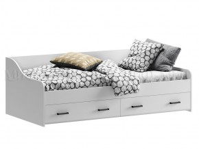 ВЕГА NEW Кровать 900 с настилом ЛДСП (Белый глянец/белый) в Лабытнанги - labytnangi.ok-mebel.com | фото