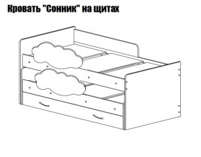 Кровать выкатная Соник (800*1900) в Лабытнанги - labytnangi.ok-mebel.com | фото 2