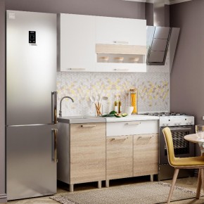 Кухня Айсбери 1.2 м (Белый/Дуб Сонома) в Лабытнанги - labytnangi.ok-mebel.com | фото