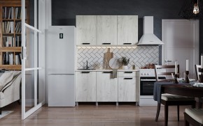 Кухня ДИОР 1500 (Белый/Дуб Крафт белый) в Лабытнанги - labytnangi.ok-mebel.com | фото