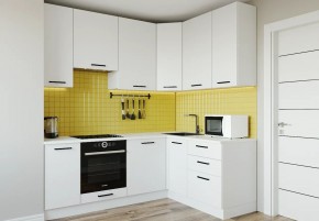 Кухонный гарнитур Белый Глянец 2200*1600 h950 (Стол. 38мм) в Лабытнанги - labytnangi.ok-mebel.com | фото