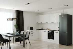 Кухонный гарнитур Белый Глянец 2600*1600 (Стол. 26мм) в Лабытнанги - labytnangi.ok-mebel.com | фото