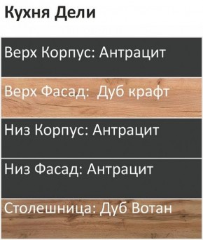 Кухонный гарнитур Дели 2800 (Стол. 26мм) в Лабытнанги - labytnangi.ok-mebel.com | фото 3