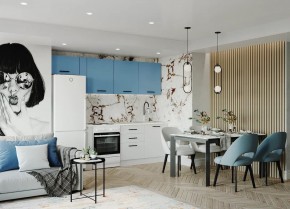 Кухонный гарнитур Капри 2550 (Стол. 26мм) в Лабытнанги - labytnangi.ok-mebel.com | фото