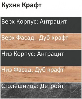 Кухонный гарнитур Крафт 2200 (Стол. 26мм) в Лабытнанги - labytnangi.ok-mebel.com | фото 3