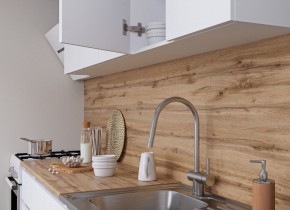 Кухня "МОРИ" 2.0 м (белый/дуб вотан) в Лабытнанги - labytnangi.ok-mebel.com | фото 3