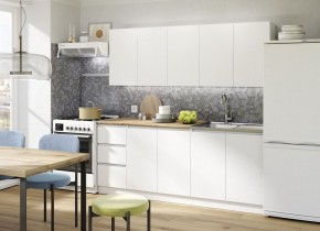 Кухня "МОРИ" 2.0 м (белый/дуб вотан) в Лабытнанги - labytnangi.ok-mebel.com | фото 5