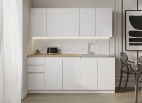 Кухня "МОРИ" 2.0 м (белый/дуб вотан) в Лабытнанги - labytnangi.ok-mebel.com | фото 7
