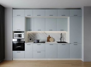 Кухонный гарнитур Смоки 3400 (Стол. 26мм) в Лабытнанги - labytnangi.ok-mebel.com | фото