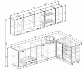 Кухонный гарнитур угловой Пайн 2600х1600 (Стол. 26мм) в Лабытнанги - labytnangi.ok-mebel.com | фото 2