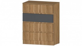 ЛЕНОРА Комод 4 ящика (графит) в Лабытнанги - labytnangi.ok-mebel.com | фото