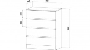 ЛЕНОРА Спальный гарнитур (модульный) графит в Лабытнанги - labytnangi.ok-mebel.com | фото 3