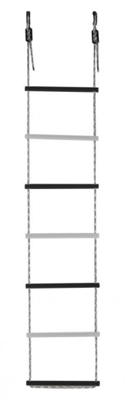 Лестница веревочная 7 перекладин цв.черный, белый D=25  в Лабытнанги - labytnangi.ok-mebel.com | фото