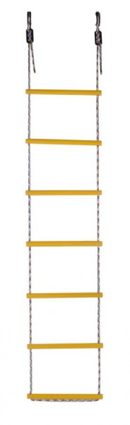 Лестница веревочная 7 перекладин цв.желтый D=25  в Лабытнанги - labytnangi.ok-mebel.com | фото