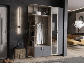ЛИКА №1 Прихожая ЛДСП (графит/дуб юкон) в Лабытнанги - labytnangi.ok-mebel.com | фото