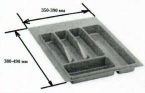 Лоток для столовых приборов 350-390 380-490 (SV-Мебель) в Лабытнанги - labytnangi.ok-mebel.com | фото 2