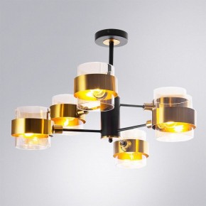 Люстра на штанге Arte Lamp Carlo A8205SP-6BK в Лабытнанги - labytnangi.ok-mebel.com | фото 2