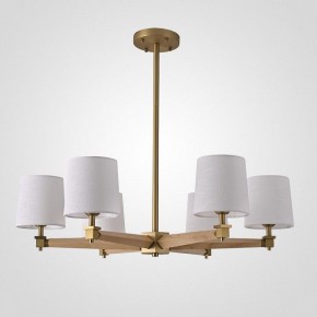 Люстра на штанге Imperiumloft Jorgenson White/Light wood STAVRA01 в Лабытнанги - labytnangi.ok-mebel.com | фото