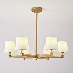 Люстра на штанге Imperiumloft Jorgenson White/Light wood STAVRA01 в Лабытнанги - labytnangi.ok-mebel.com | фото 2