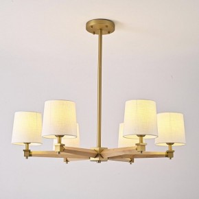 Люстра на штанге Imperiumloft Jorgenson White/Light wood STAVRA01 в Лабытнанги - labytnangi.ok-mebel.com | фото 3