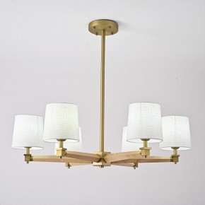 Люстра на штанге Imperiumloft Jorgenson White/Light wood STAVRA01 в Лабытнанги - labytnangi.ok-mebel.com | фото 4
