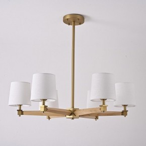 Люстра на штанге Imperiumloft Jorgenson White/Light wood STAVRA01 в Лабытнанги - labytnangi.ok-mebel.com | фото 5