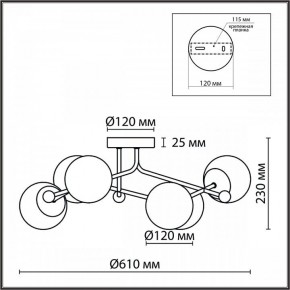 Люстра на штанге Lumion Melody 6581/6C в Лабытнанги - labytnangi.ok-mebel.com | фото 4