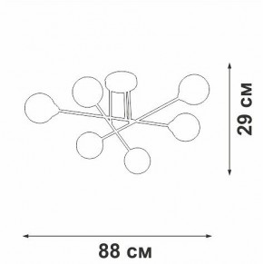 Люстра на штанге Vitaluce V3931 V3931-8/6PL в Лабытнанги - labytnangi.ok-mebel.com | фото 4