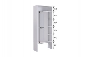 МЕРСИ Прихожая (модульная) белое дерево в Лабытнанги - labytnangi.ok-mebel.com | фото 5