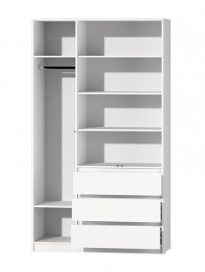 МС "Хилтон" Шкаф №2 1200 (Белый текстурный) в Лабытнанги - labytnangi.ok-mebel.com | фото 3