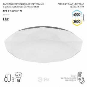 Накладной светильник Эра Классик SPB-6-70-RC Sparkle в Лабытнанги - labytnangi.ok-mebel.com | фото 2
